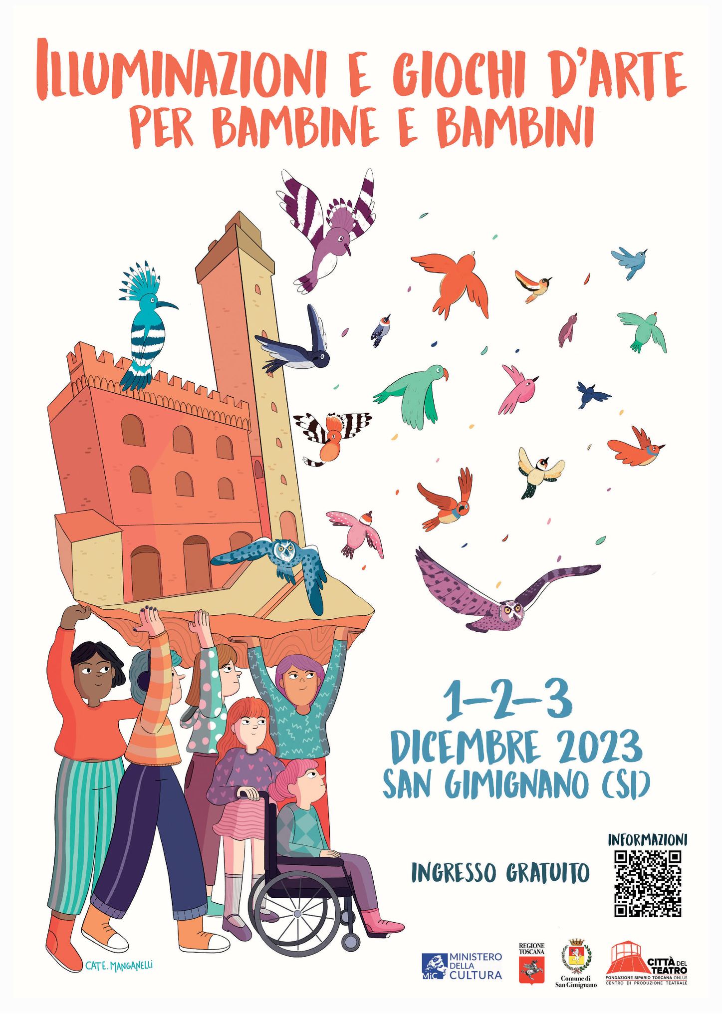 'Illuminazioni e giochi d'arte per bambine e bambini'